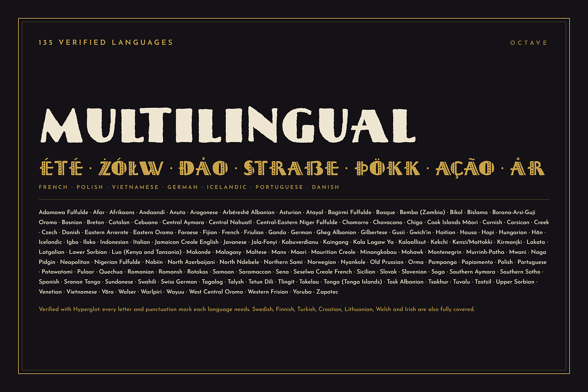 Octave 2.0 | An Art Deco Font Family, a Sans Serif Font by Lauren Hodges (Photo 12 of 13)