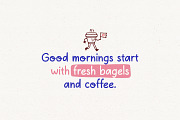 Sweet Bagel font, a Handwritten Font by George Bourle (Thumbnail 2 of 7)