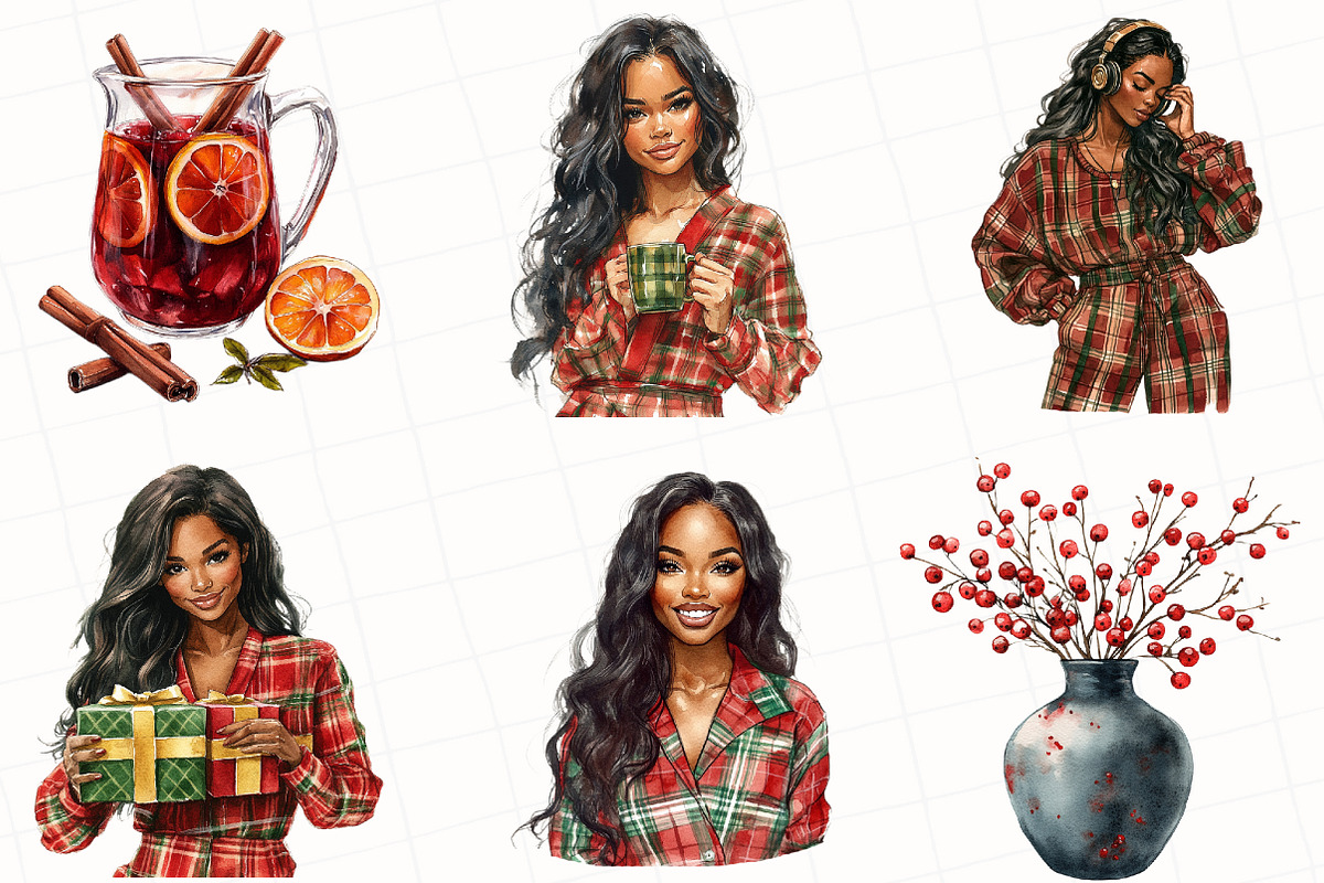 Christmas Market Clipart, an Illustration by OK Design (Photo 3 of 5)