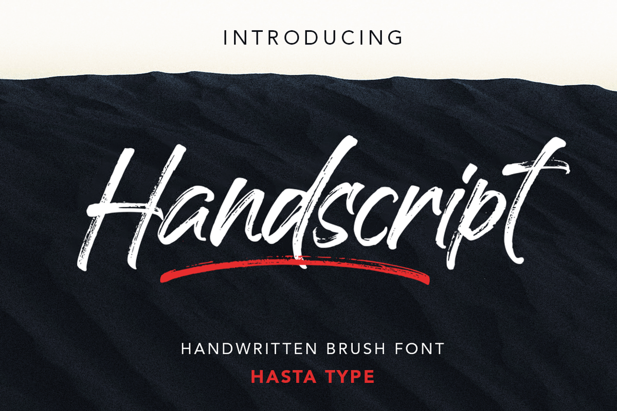 Handscript, a Font by hastatypestd (Photo 1 of 9)