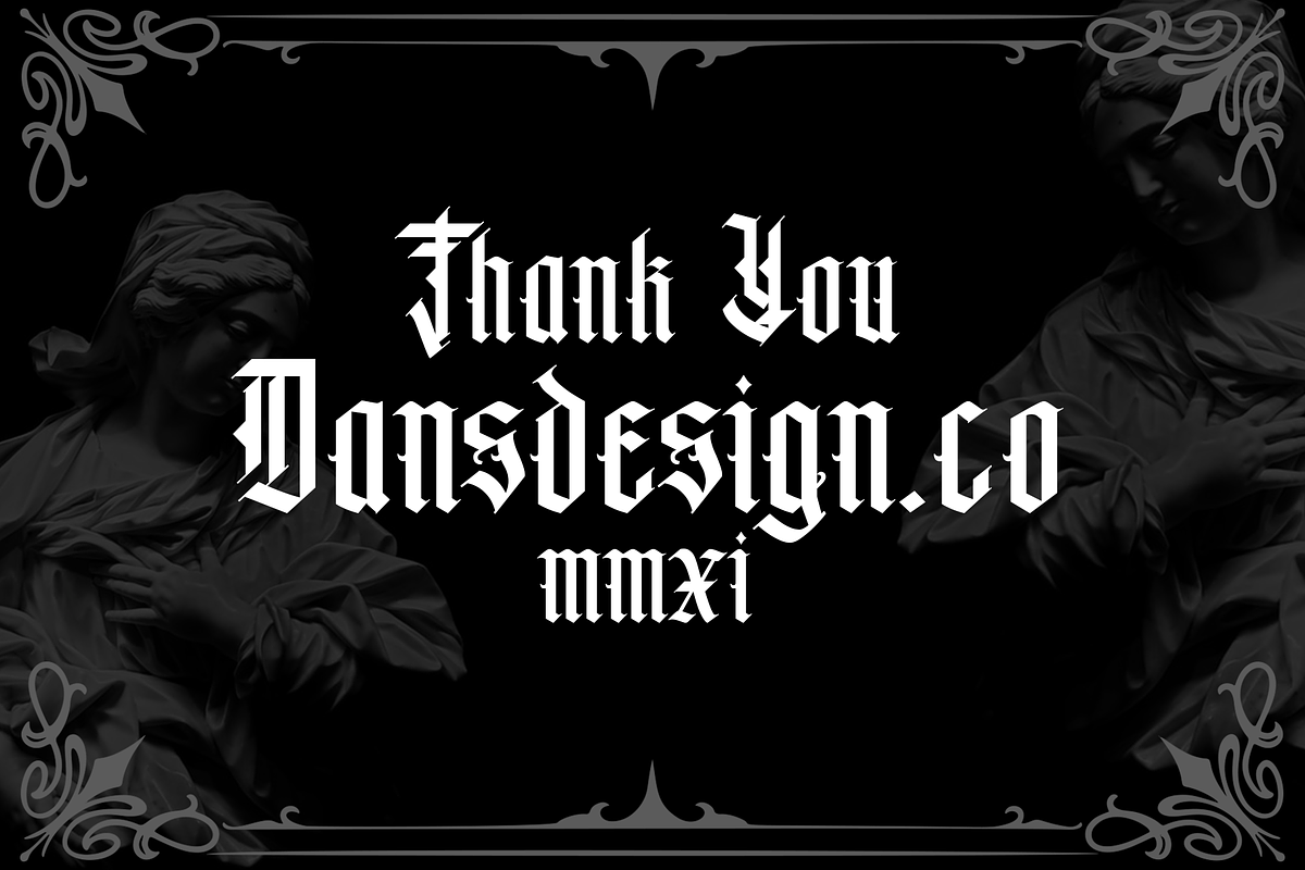 BASILOCA Modern Blackletter, a Blackletter Font by dansdesign (Photo 8 of 8)