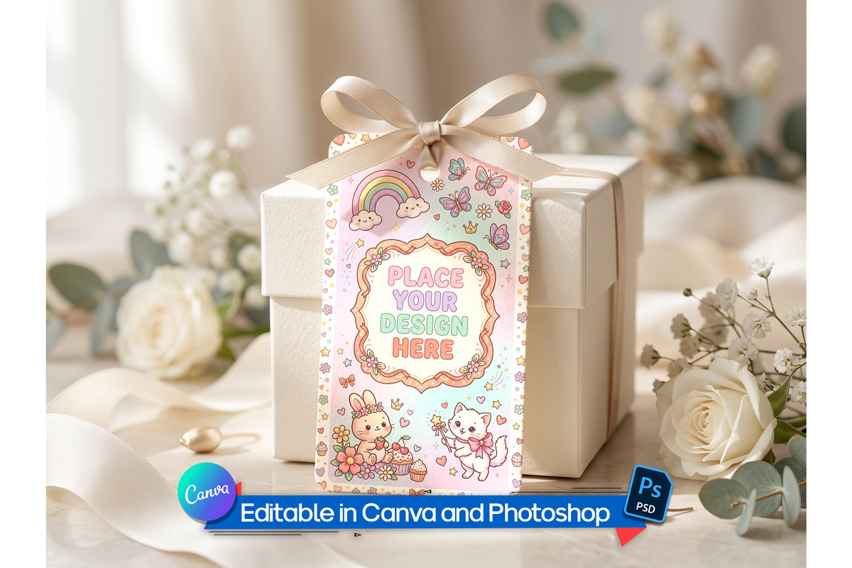 Gift label mockup, an Advertising Mockup by Rami's Mockups (Photo 3 of 3)
