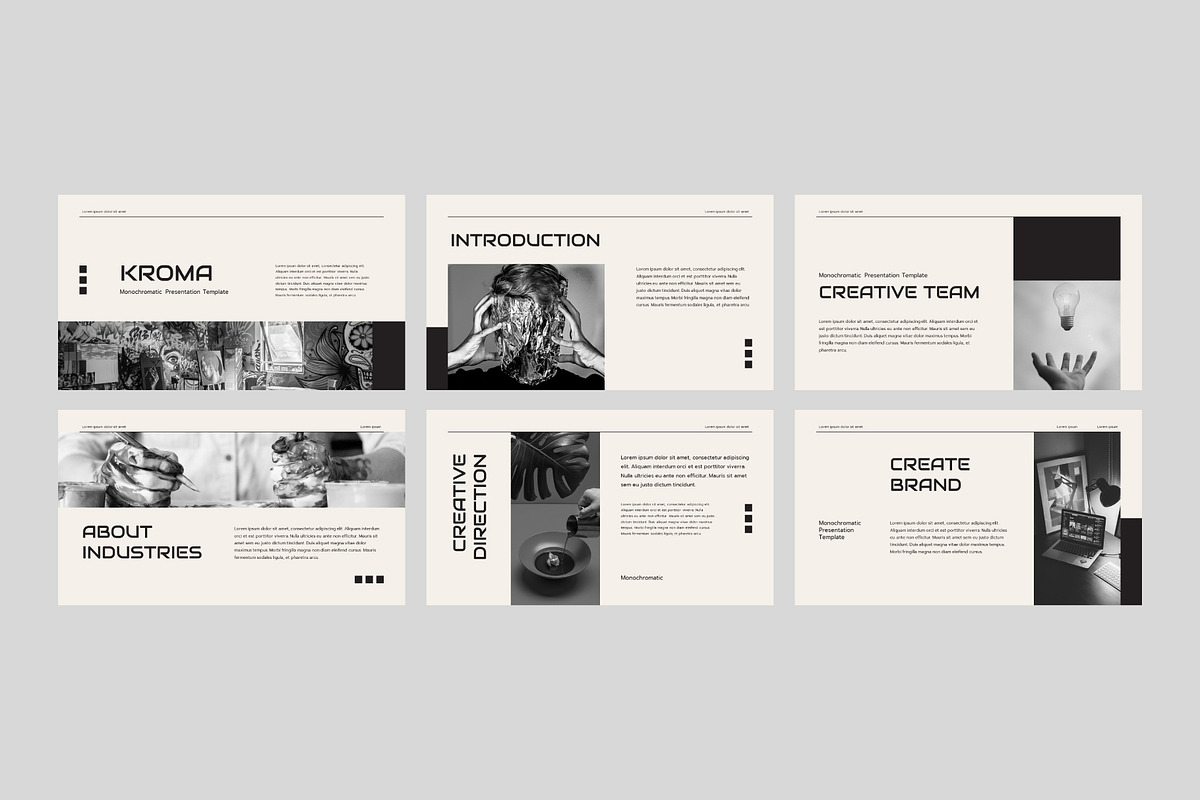 KROMA - Monochrome Presentation, a Presentation Template by Dankudraw (Photo 2 of 6)