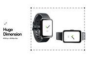 Smartwatch Mockup, a Wearable Device Mockup by SLAB! Design (Thumbnail 3 of 9)