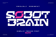 Robot Brain – Display Techno Font, a Symbol Font by figuree studio (Thumbnail 1 of 10)