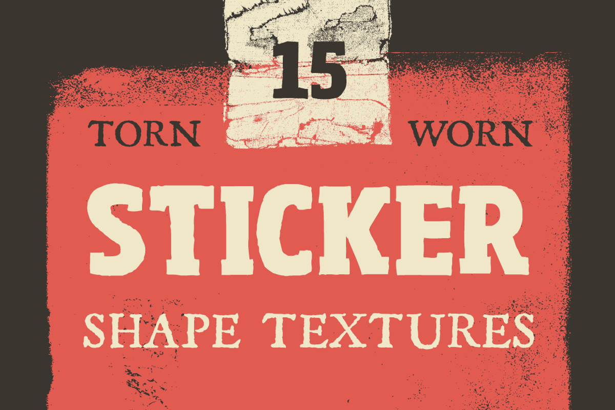 Torn Sticker Shape Textures