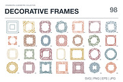 98 Decorative Ornamental Frames, an Object Graphic by designvectx (Thumbnail 1 of 7)