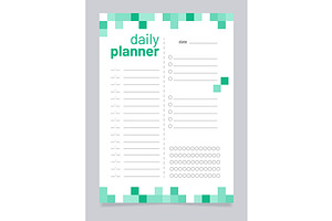 Planner For Day Worksheet Design