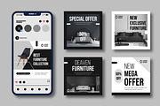 Modern Furniture Social Media Design, a Social Media Template by MightyDesign (Thumbnail 2 of 8)