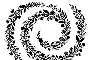 50 Elegant Floral Leaf Spiral Frame, a Decorative Illustration by Amazin_art (Thumbnail 32 of 39)