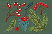 25 Winter Botanicals Cliparts, a Seasonal Illustration by Panna Limon Store (Thumbnail 2 of 6)