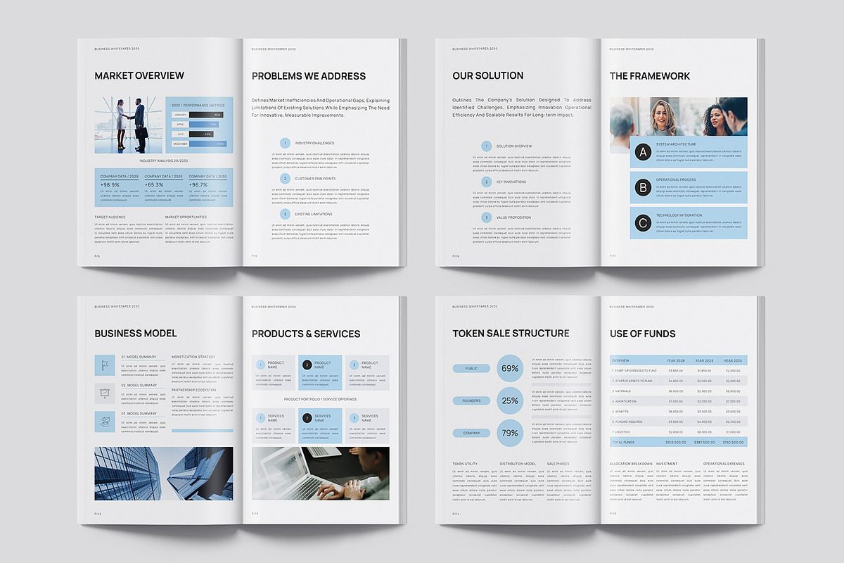 White Paper Template, a Brochure Template by Designsoul14 (Photo 7 of 12)