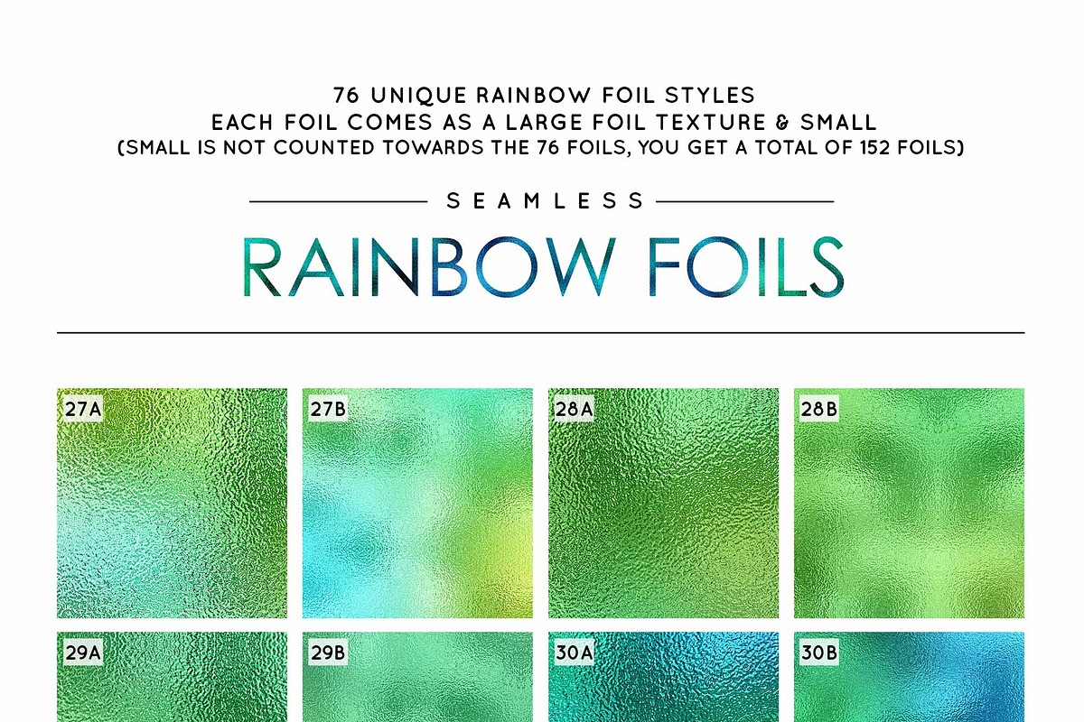76 Seamless Rainbow Foils, a Layer Style Add-On by Brandy Folse (Photo 10 of 11)