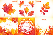 15 Watercolor autumn elements, a Pattern Graphic by Art of Sun (Thumbnail 2 of 5)