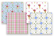 Floral Patterns Floral Digital Paper, a Pattern Graphic by TetianaArt (Thumbnail 5 of 5)