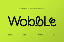 Wobble - Sans Serif Typeface Font
