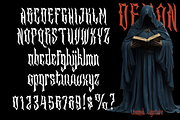 Lenmok - Blackletter Typeface, a Blackletter Font by madeDeduk (Thumbnail 3 of 10)