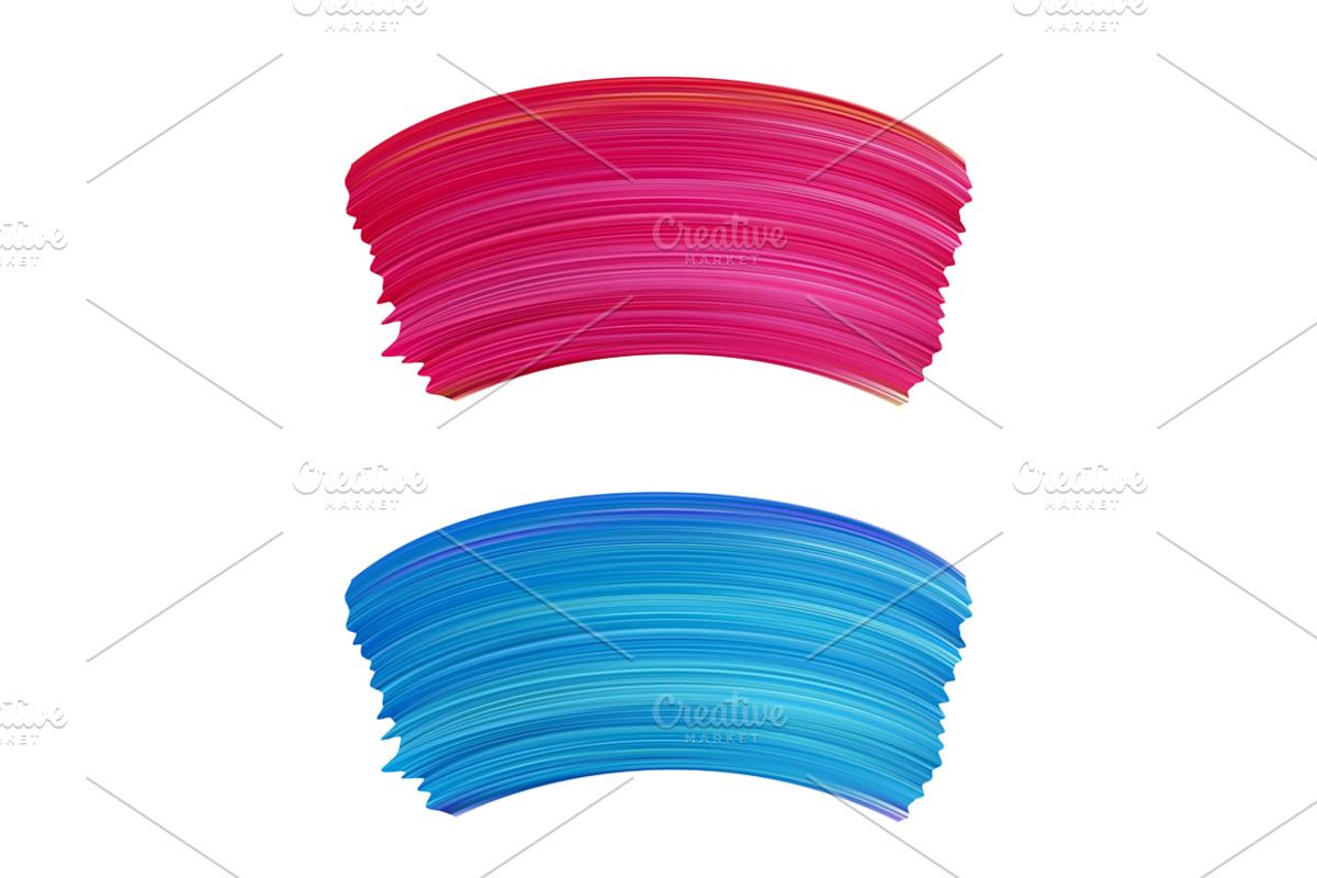 Hand-drawn vector brush strokes. preview 4