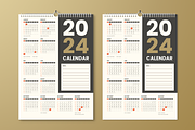 Simple Calendar 2024, a Print Template by SquidPixey (Thumbnail 2 of 3)