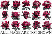 Valentine’s Rose Clipart Bundle, an Illustration by Canvas Craft (Thumbnail 3 of 6)
