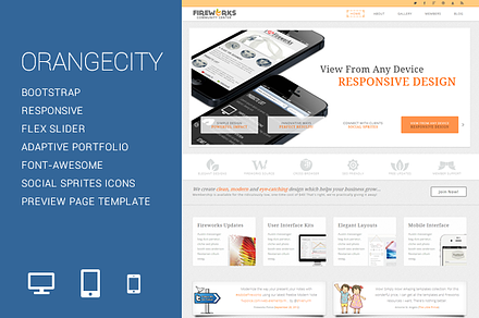 OrangeCity Responsive Template