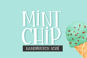 Mint Chip Font Vectors