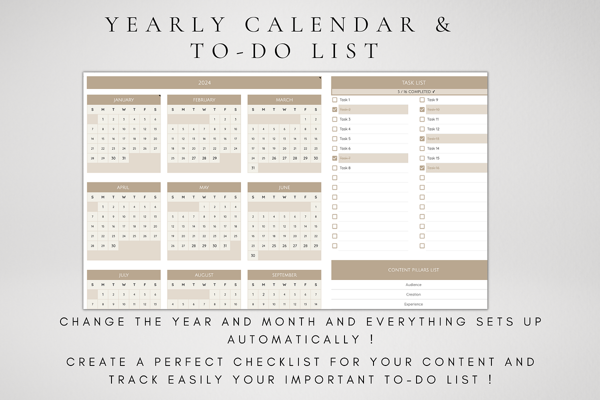 Social Media Content Planner, a Templates & Theme by BRANDcontent (Photo 5 of 9)
