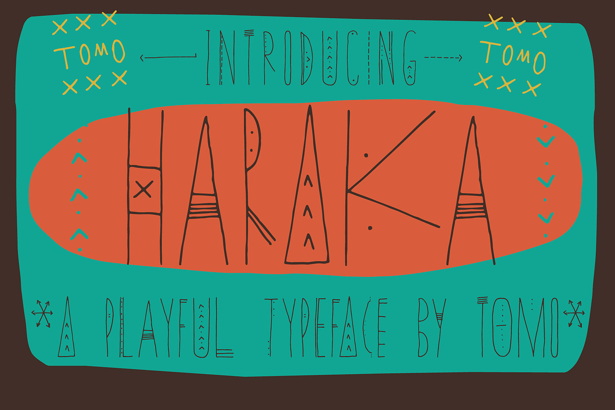 TOMO Haraka, a Symbol Font by TOMO Fonts (Photo 1 of 8)