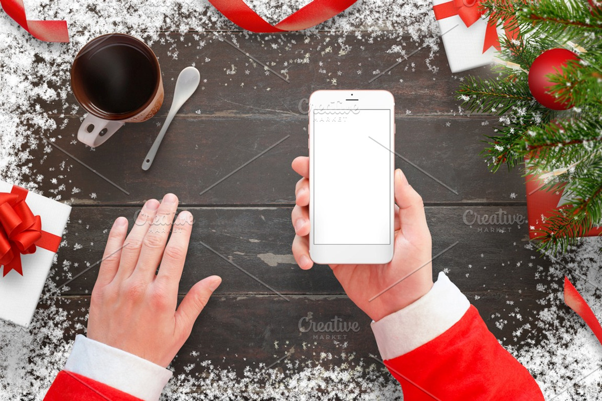 Santa Claus Christmas Mockup, a Household Mockup by RSplaneta (Photo 5 of 9)