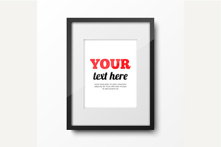 Vector realistic frame mockup, a Wallpaper Graphic by Shanvood