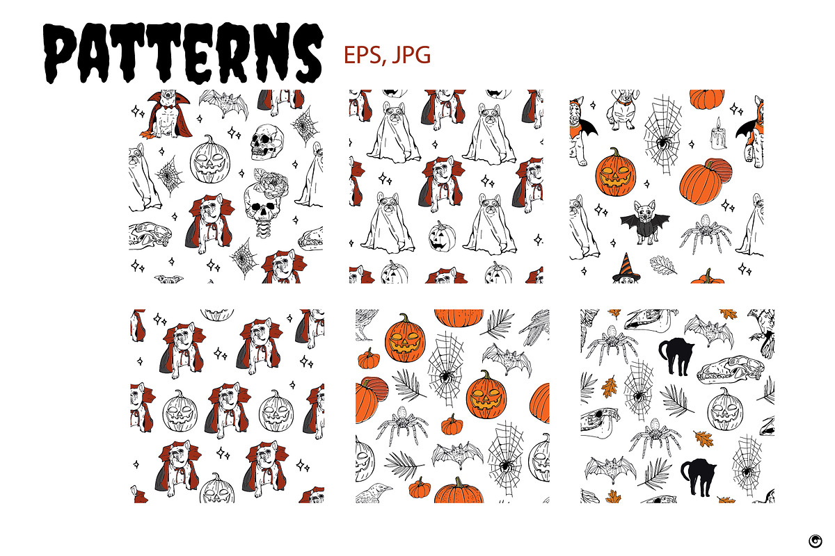 Happy pawloween, an Animal Illustration by Olillia (Photo 7 of 13)