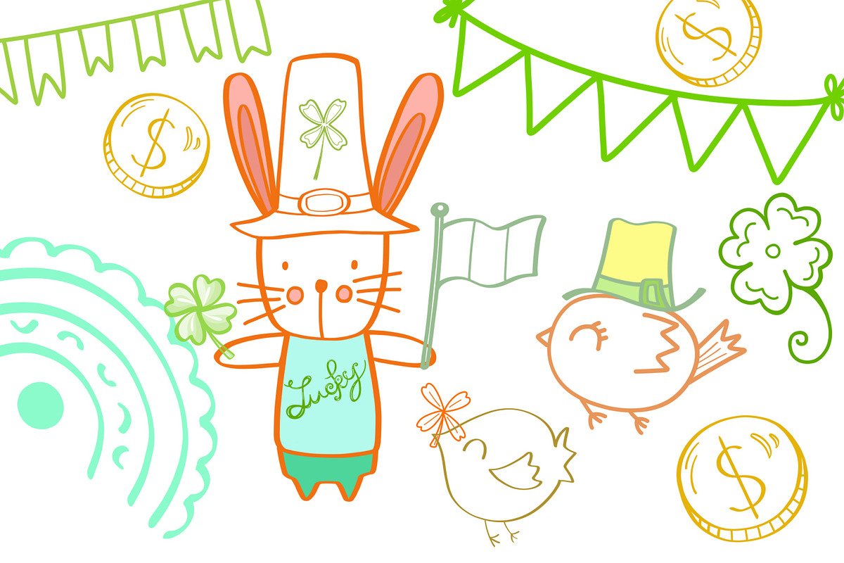 Lucky St Patrick’s Day, procreate, a Brush Add-On by Sense Library (Photo 3 of 8)