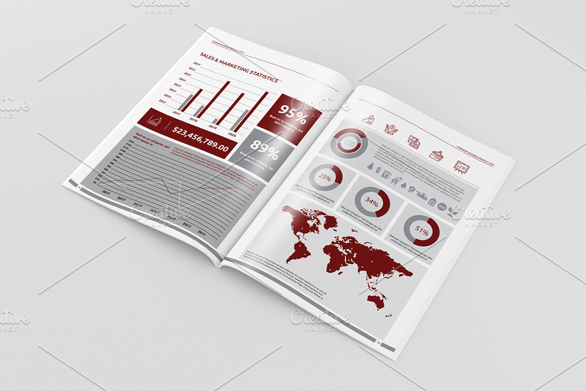 Business Brochure | Report |, a Brochure Template by Machel Design (Photo 5 of 7)