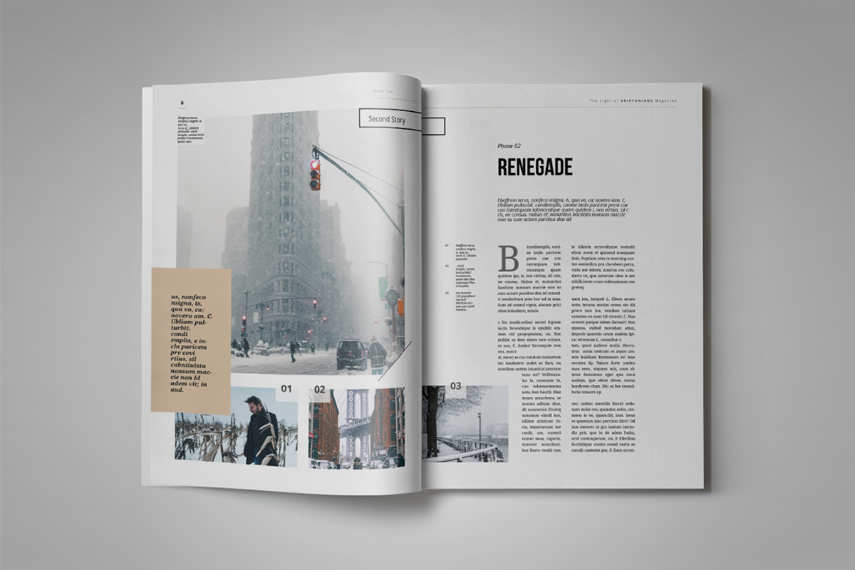 Kriptonians | Magazine Template, a Magazine Template by spidergraph (Photo 5 of 12)