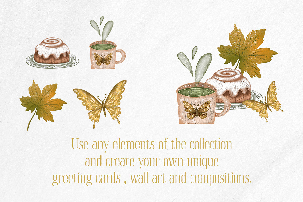Cozy October Pattern clipart set, a Seasonal Illustration by Yelloo Fish (Photo 5 of 15)