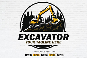 Heavy Equipment Logo Template