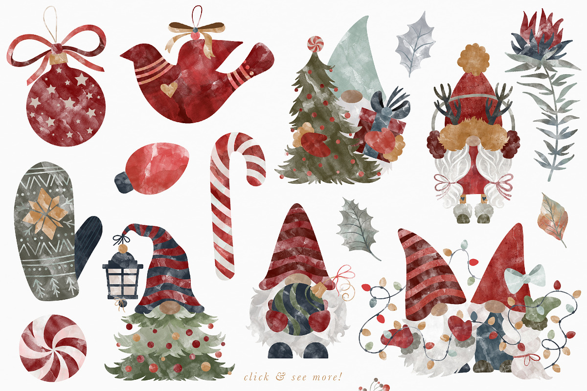 Holiday Gnomes Collection, a Graphic by PetiteMarket (Photo 3 of 4)