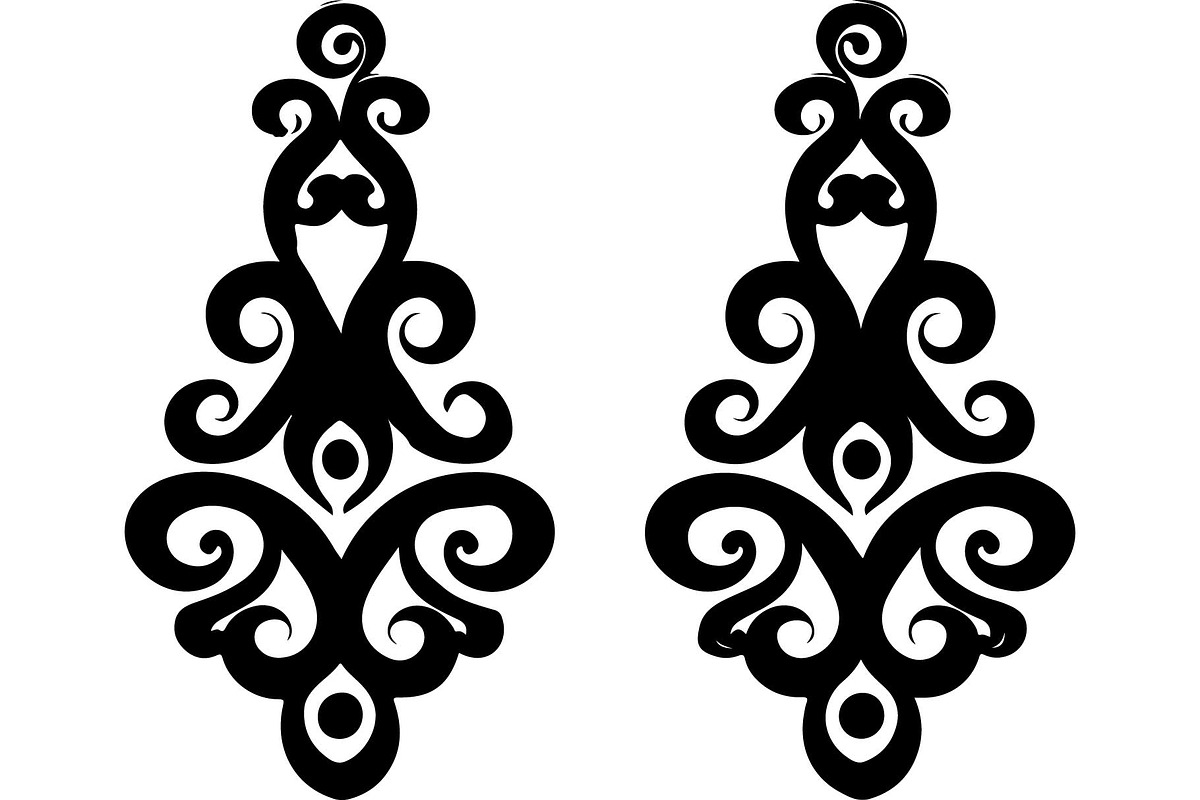 Vintage Ornamental Earrings Bundle, an Object Graphic by Gfx_Store (Photo 3 of 13)