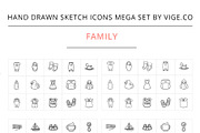 Hand drawn sketch vector icons, an Icon by Visual Generation (Thumbnail 6 of 16)