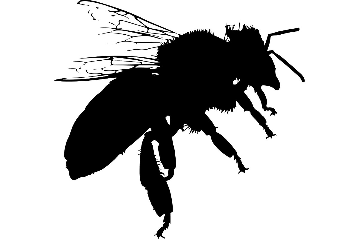 Bee Silhouette Bundle, a Background Graphic by Creativeshirt (Photo 8 of 18)