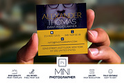 Mini Photographer Business Card, a Business Card Template by Marvel (Thumbnail 1 of 6)