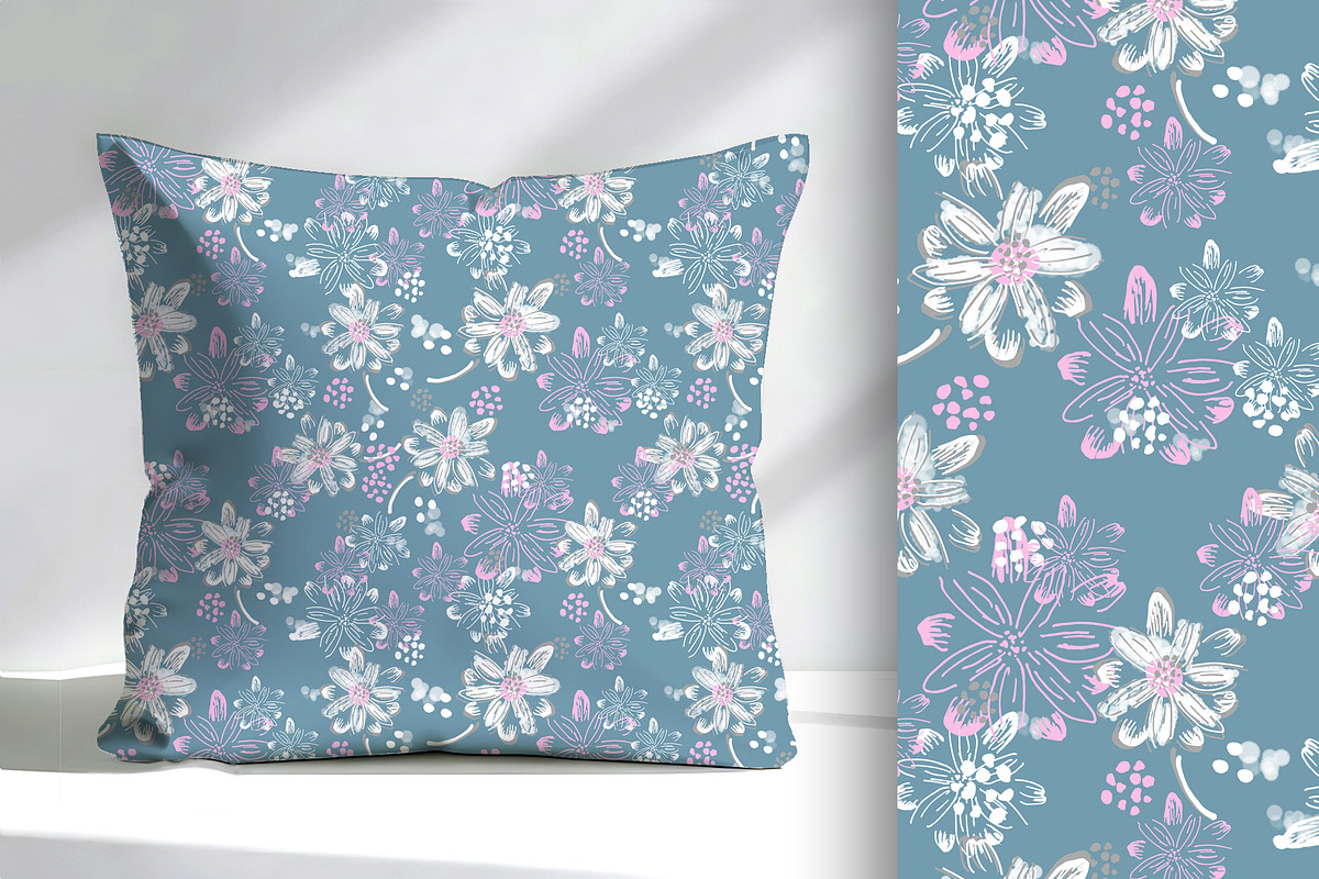 Lacy Drawn Floral Seamless Pattern, a Pattern Graphic by Sharon Schwalbe (Photo 4 of 6)