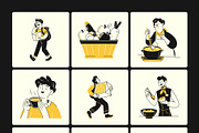 Food and Delivery Illustrations Set, a Food Illustration by Brickclay (Thumbnail 9 of 9)