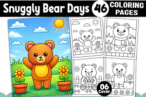 Adorable Cozy Bear Cute & Comfy, an Animal Illustration by Ink Gallery
