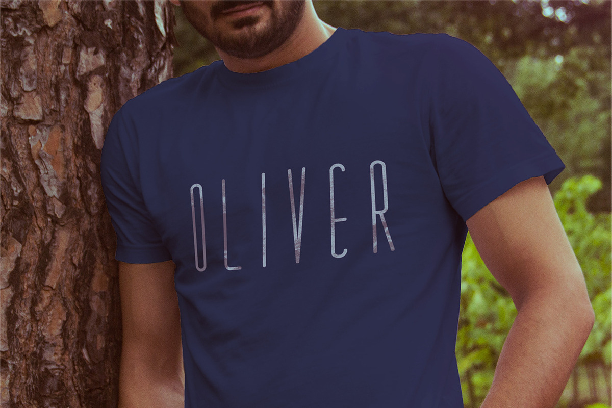 Oliver - modern font - three version preview 5