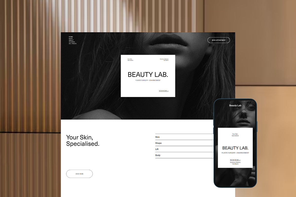 Beauty Lab - Squarespace Template 7.1