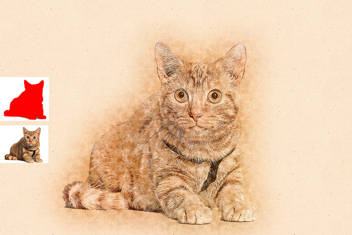 Fine Art Sketch Drawing Action, an Action Add-On by Photoshop Action (Photo 6 of 10)
