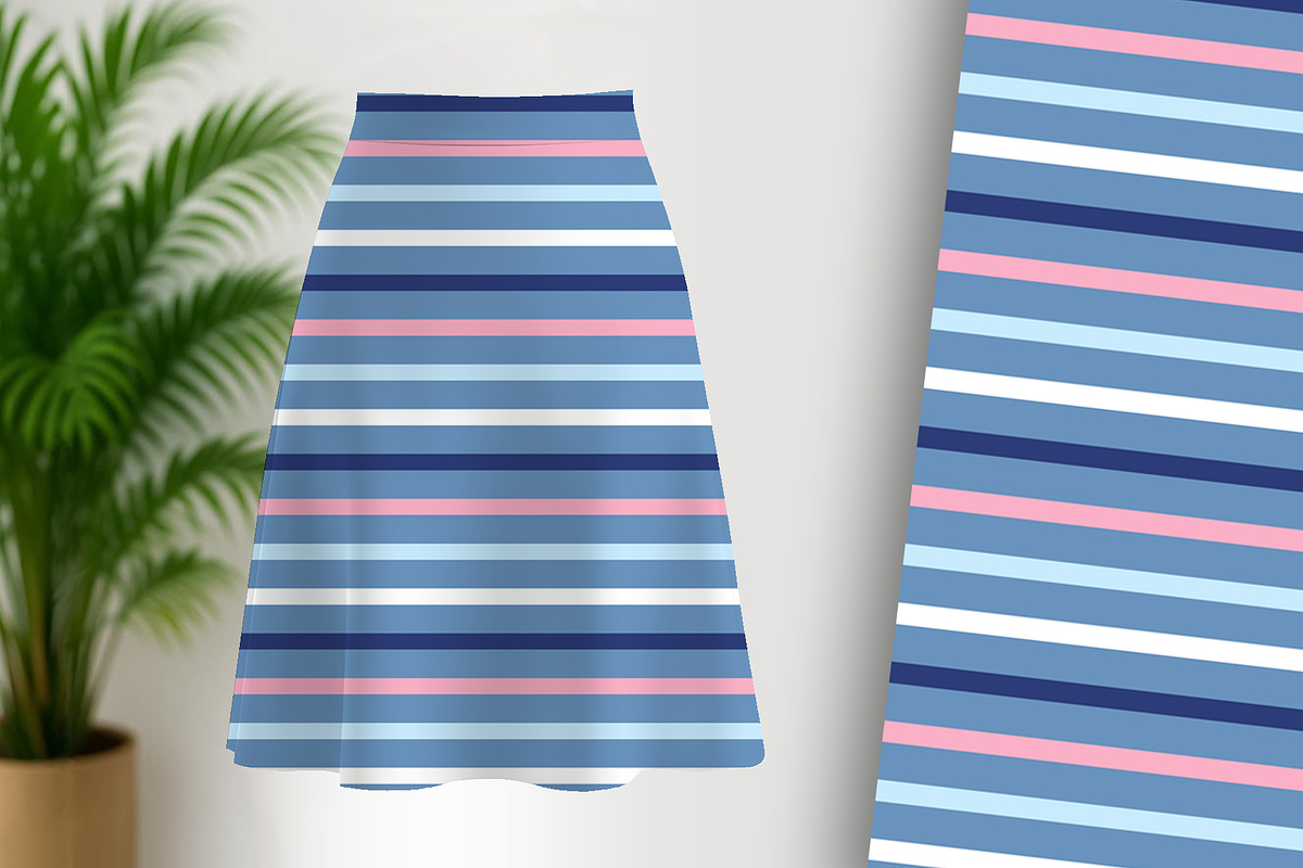 Baby Butterfly Stripe Seamless, a Pattern Graphic by Sharon Schwalbe (Photo 1 of 7)