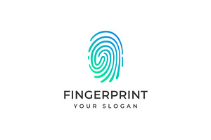 Fingerprint Logo, a Branding & Logo Template by brandphant