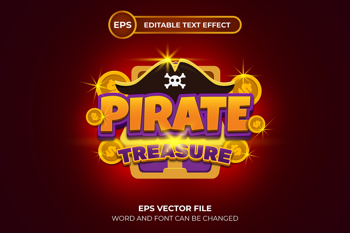 Pirate treasure, a Layer Style Add-On by Semu Creative